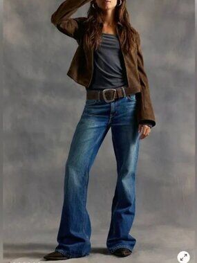 Free People We The Free West Coast Relaxed Flare Jeans. NWT. Humble